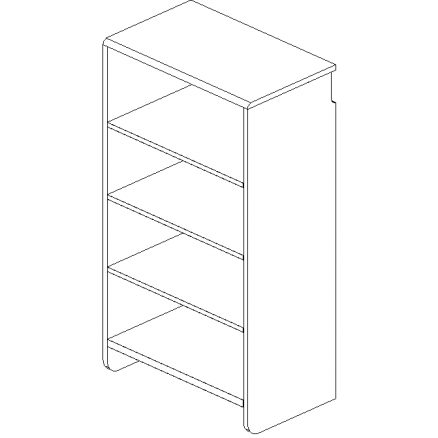 Espresso 24" Shelf and Hang Half Cabinet